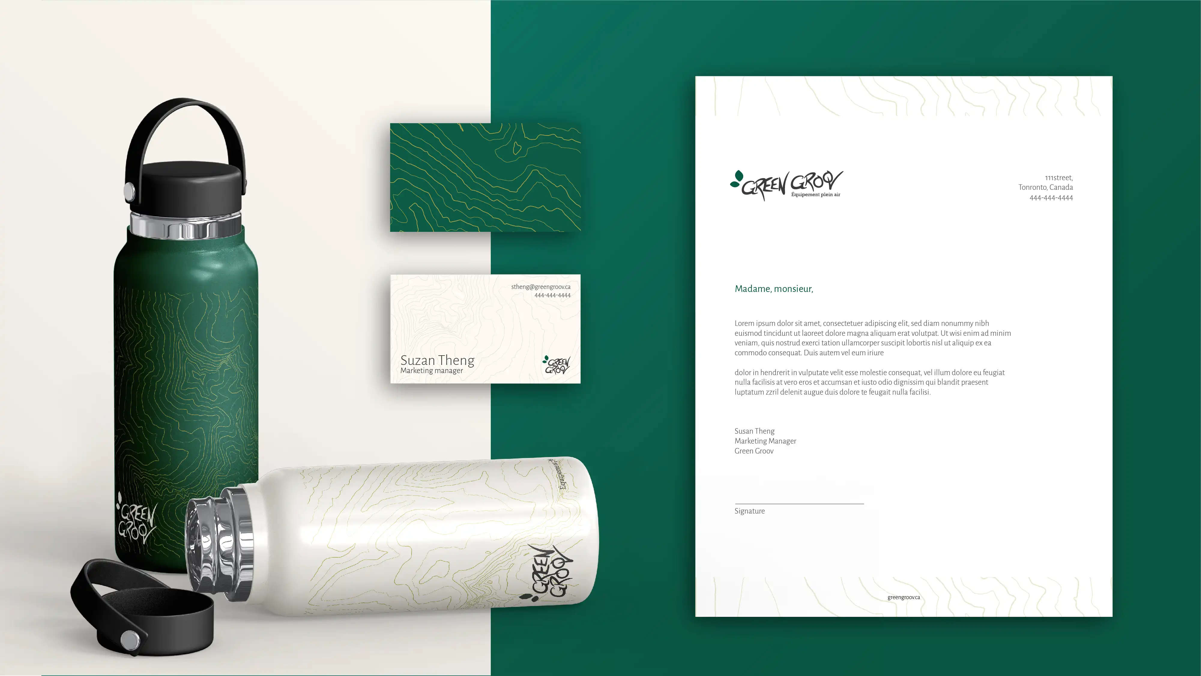 Identité visuelle Green Groov par Laurent Richard designer graphique